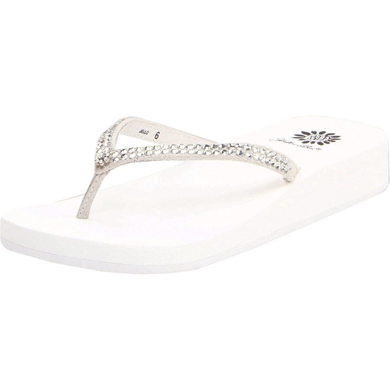 Yellow Box womens Jello Flip Flop, White, 7.5 US - Image 1